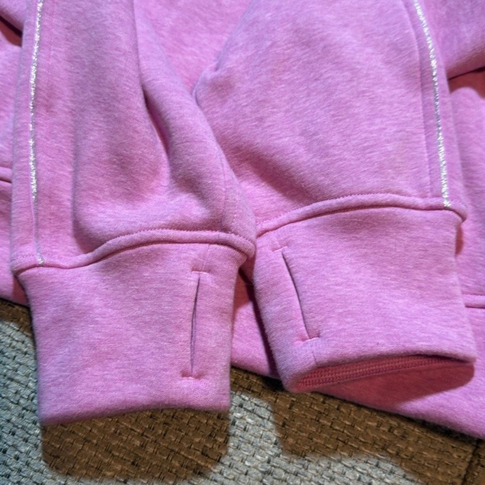 NWT Lululemon Scuba Oversized Half Zip Hoodie Plush Pink XL/XXL Rare - Picture 4 of 6